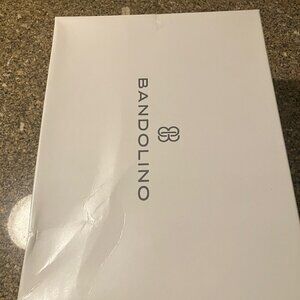 Bandolino Armory Block Sandal. SIlver Tone. SIze 9 M.